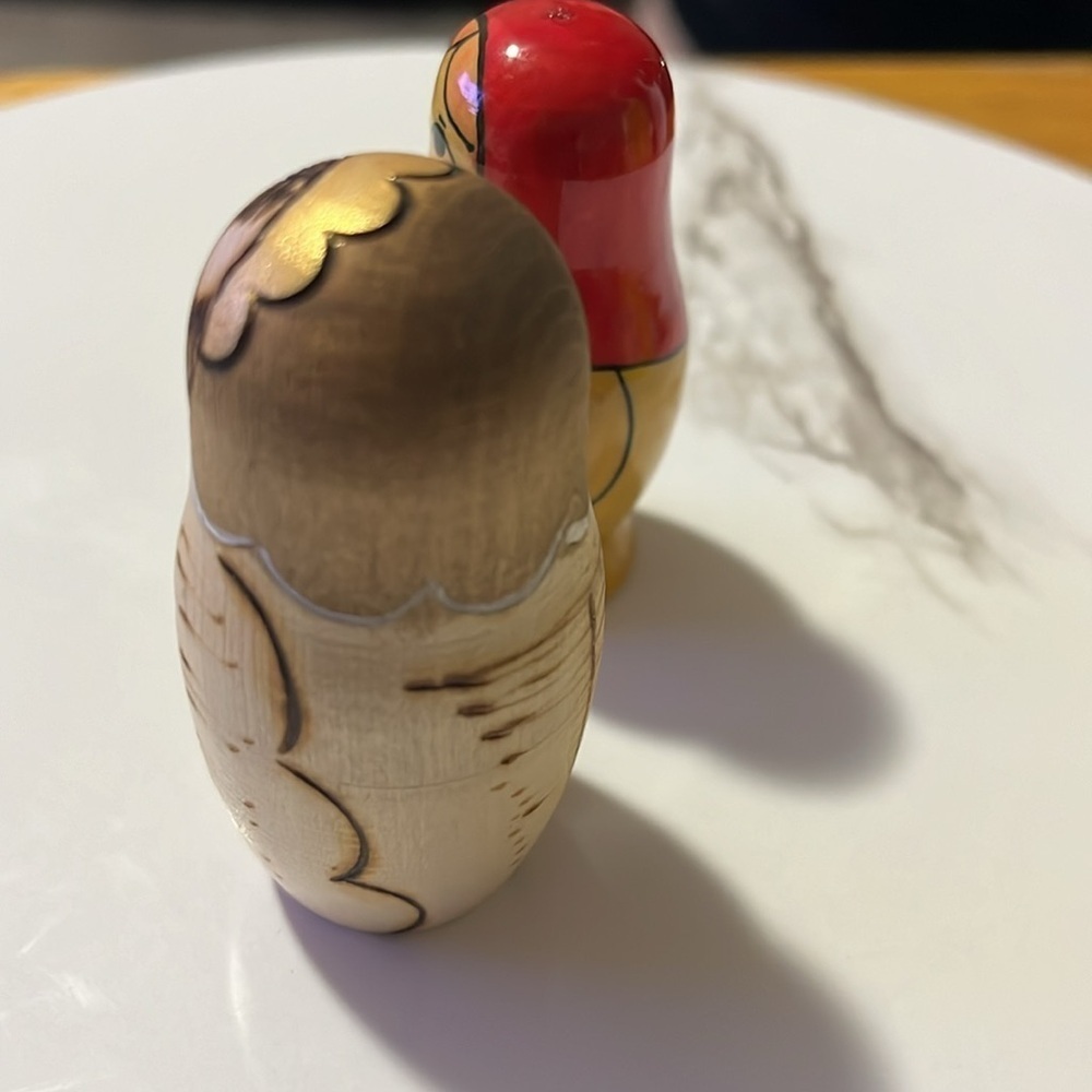 Vintage Handpainted Russian Miniature Wood Dolls - Picture 3 of 6